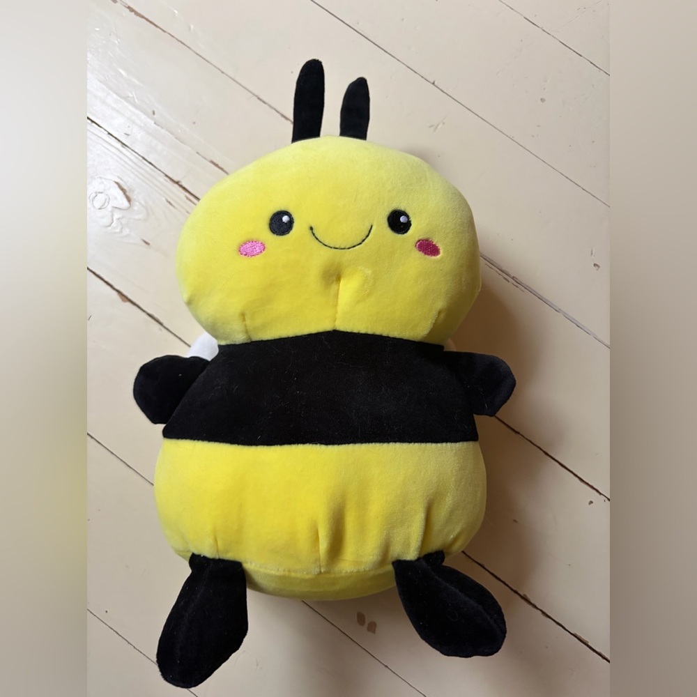 Yellow and Black Plush Bee Toy